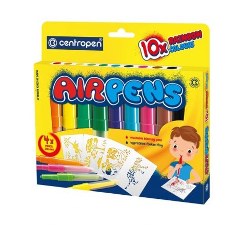 Foukací fixy 10 ks RAINBOW