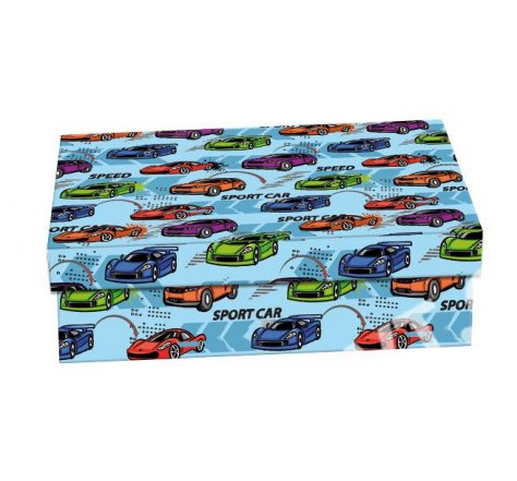 Krabice školní 33x22,5x8  auta