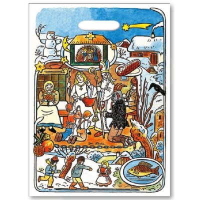 Taška 27x37cm Mikuláš,Lada gobi