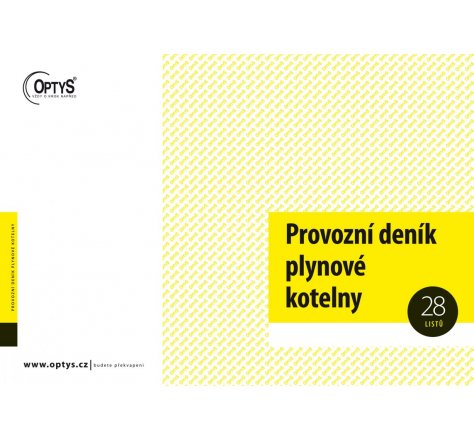 Provozní deník plynové kotelny OP 1241