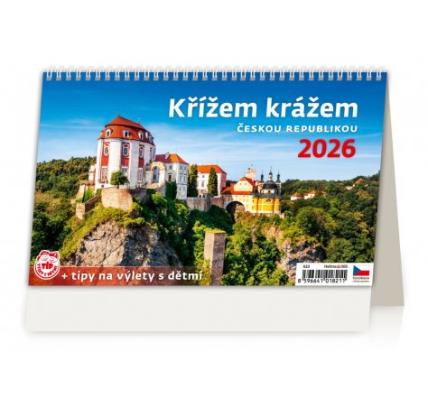Kalendář stolní KŘÍŽEM KRÁŽEM H