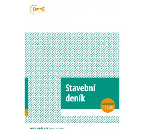 Stavební deník propis 53 listů OP 1268