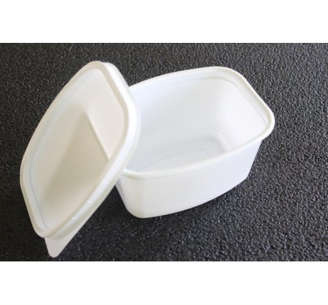 Miska s víčkem 500g bílá sádlo  FRIGO