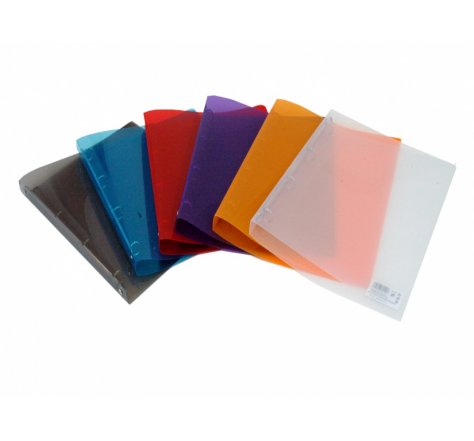 Pořadač A5 čtyřkroužek průhledný kouřový