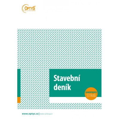 Stavební deník propis 53 listů OP 1268