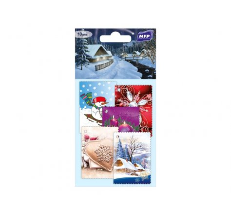 Jmenovky na dárky vánoční 10 ks