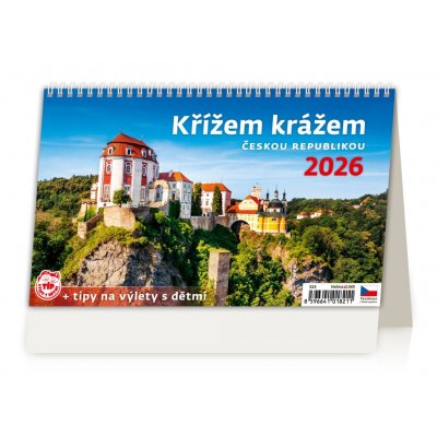 Kalendář stolní KŘÍŽEM KRÁŽEM H