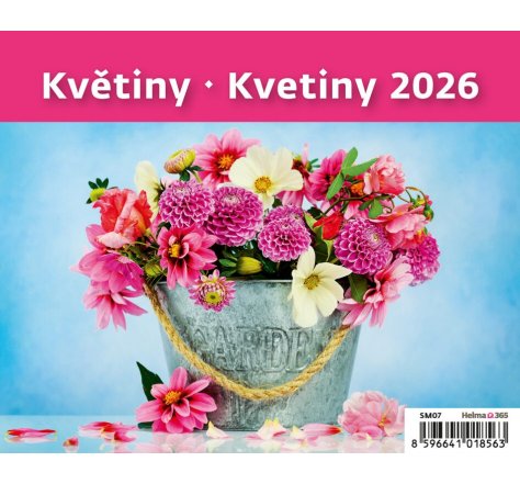 Kalendář stolní minimax květiny  H.