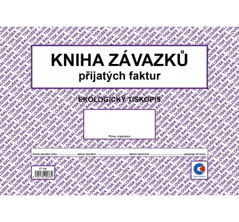 Kniha závazků Bal ET 340