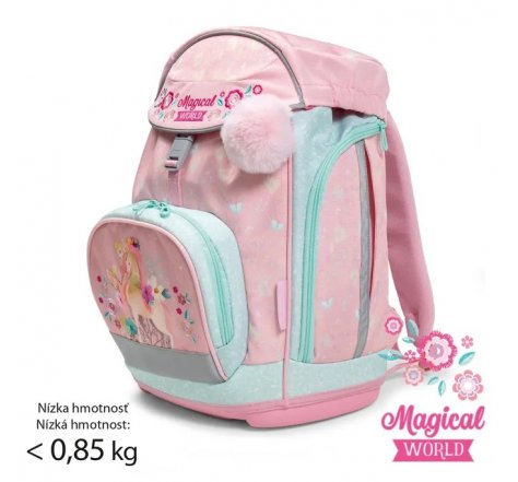 Batoh školní 1804 růžový koník arg