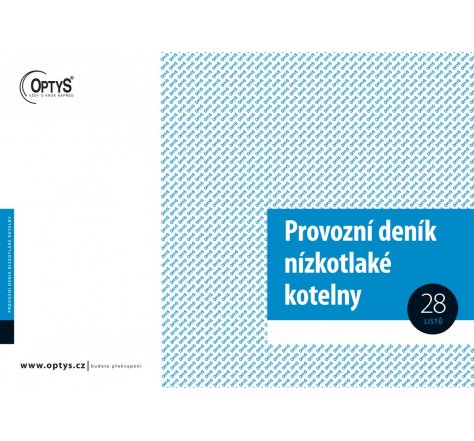 Provozní deník nízkotlaké kotelny OP 1240