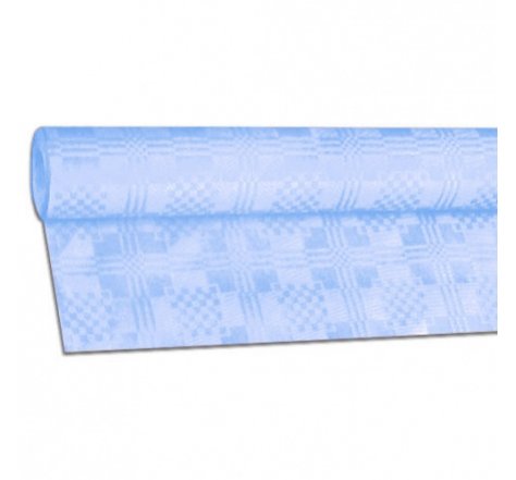 Ubrus papírový na roli 8x1,2m sv. modrý 70007