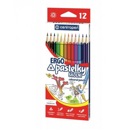 Pastelky 12 ks trojboké CENTROPEN