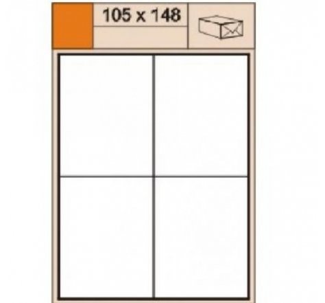 Etikety lep. na A4 105x148