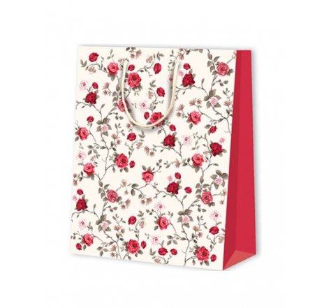 Taška dárková velká růžičky