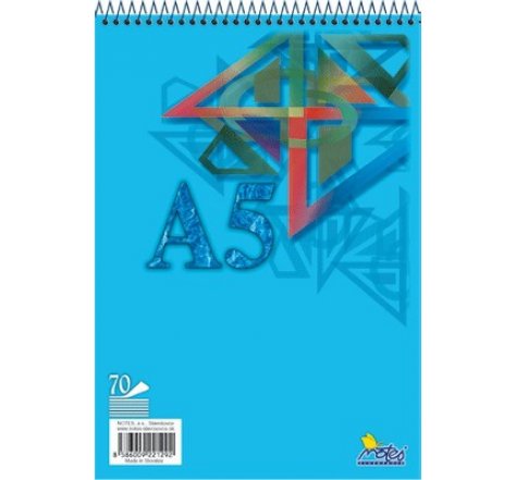 Blok A5 čistý horní spirála