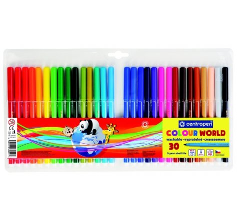 Fixy 30 barev Centropen 7550