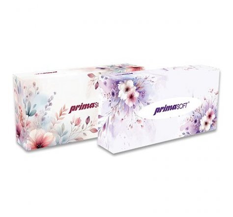 Kapesníky v krab. vytahovací Primasoft  2vrst.