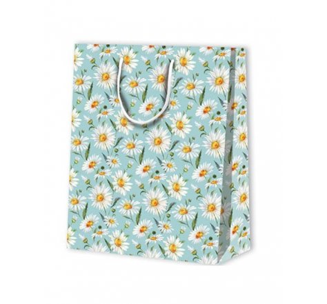 Taška dárková velká kopretiny