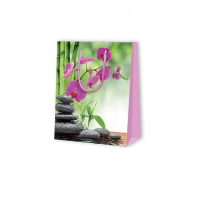 Taška dárková střední orchidej