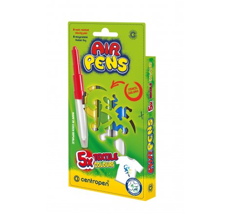 Foukací fixy na TEXTIL 5 ks