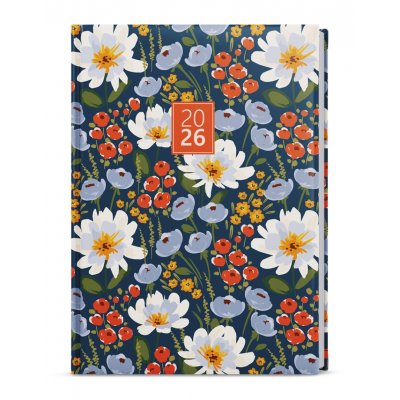 Diář A5 týdenní OSKAR BTO9-5  květiny