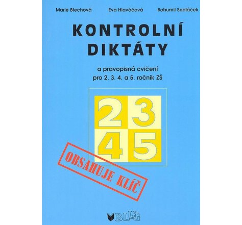 Kontrolní diktáty 2,3.4,5 ročník