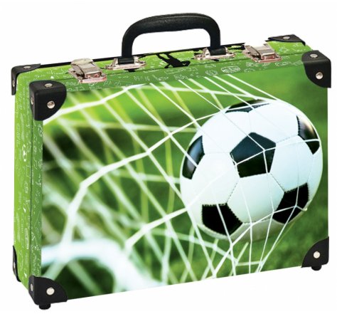Kufřík 36x26x12 kov.rohy FOTBAL  al