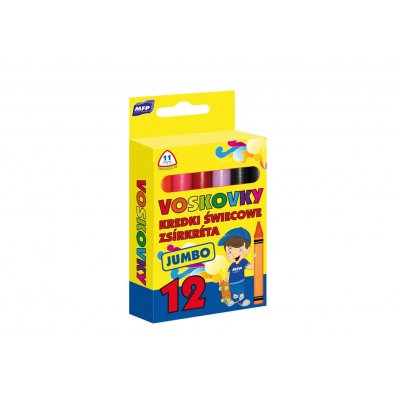 Voskovky 12 JUMBO trojhran  mf