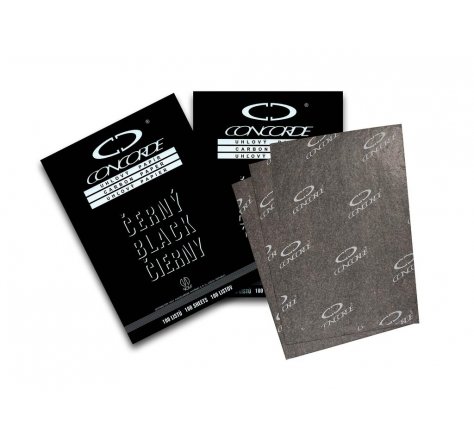 Uhlový papír černý  25 ks