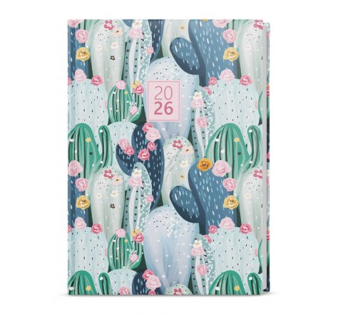Diář A5 týdenní OSKAR BTO9-4  kaktus