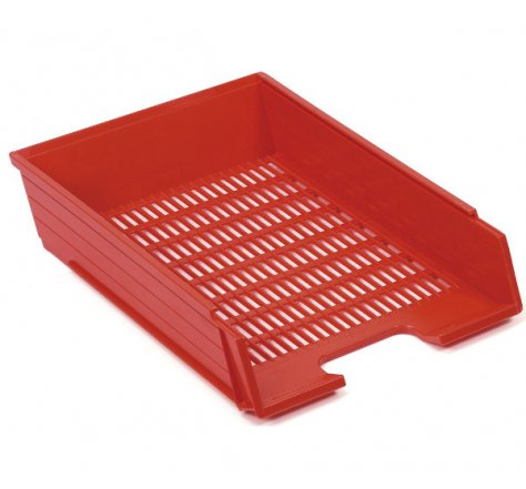 Zásuvka plastová červená