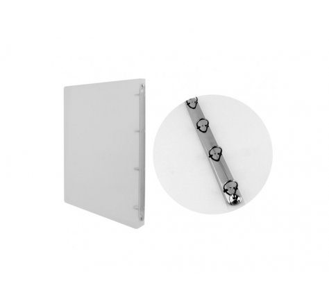 Pořadač A4 4kroužek čirý