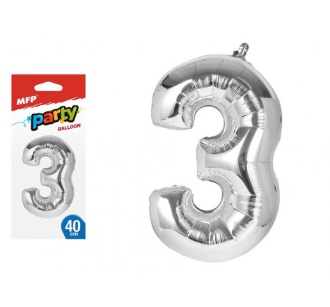 Balonek číslo 3 40 cm