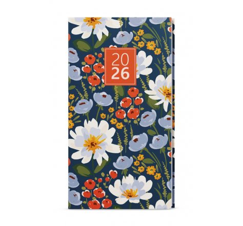 Diář kapesní týdenní JAKUB  květiny