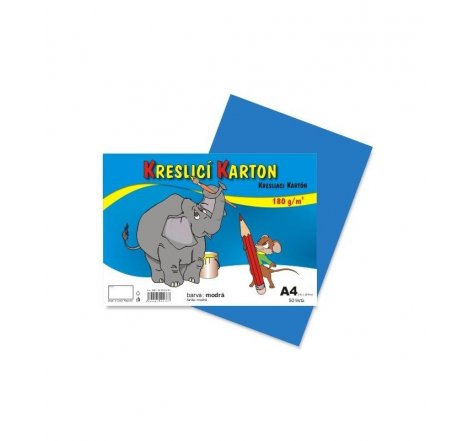 Karton kreslící A4 180g/50ks sv.modrý