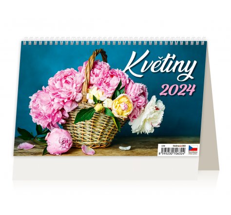 Kalendář stolní  Květiny  H