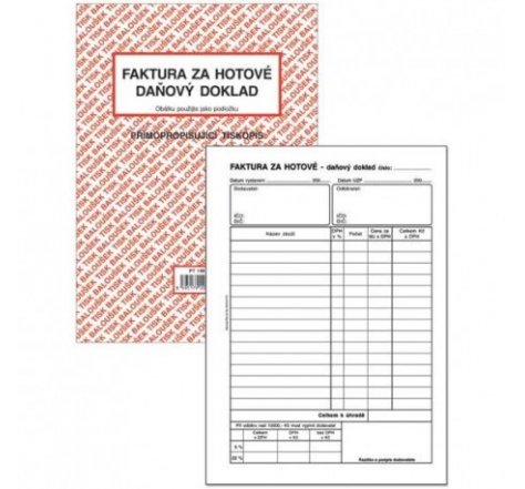 Faktura za hotové PT 198