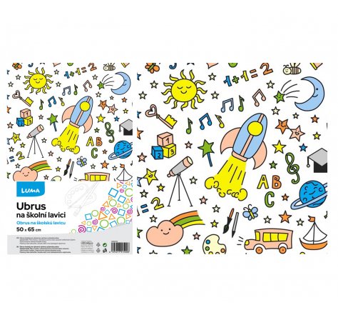 Ubrus na lavici 50x65 vesmír