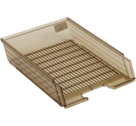 Zásuvka plastová kouřová hnědá